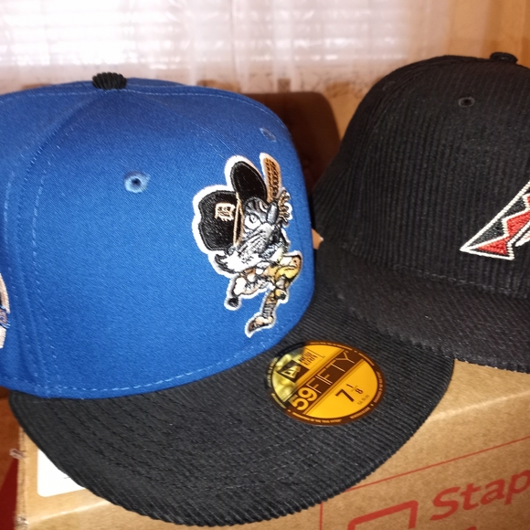 New Era Tigers fitted 7 1/8 corduroy brim Peach UV - Picture 4 of 4